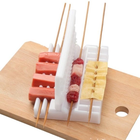 Professional Grade Skewers Kebab Maker Barbecue Stringer Box Machine Beef Pork M - Picture 2 of 12